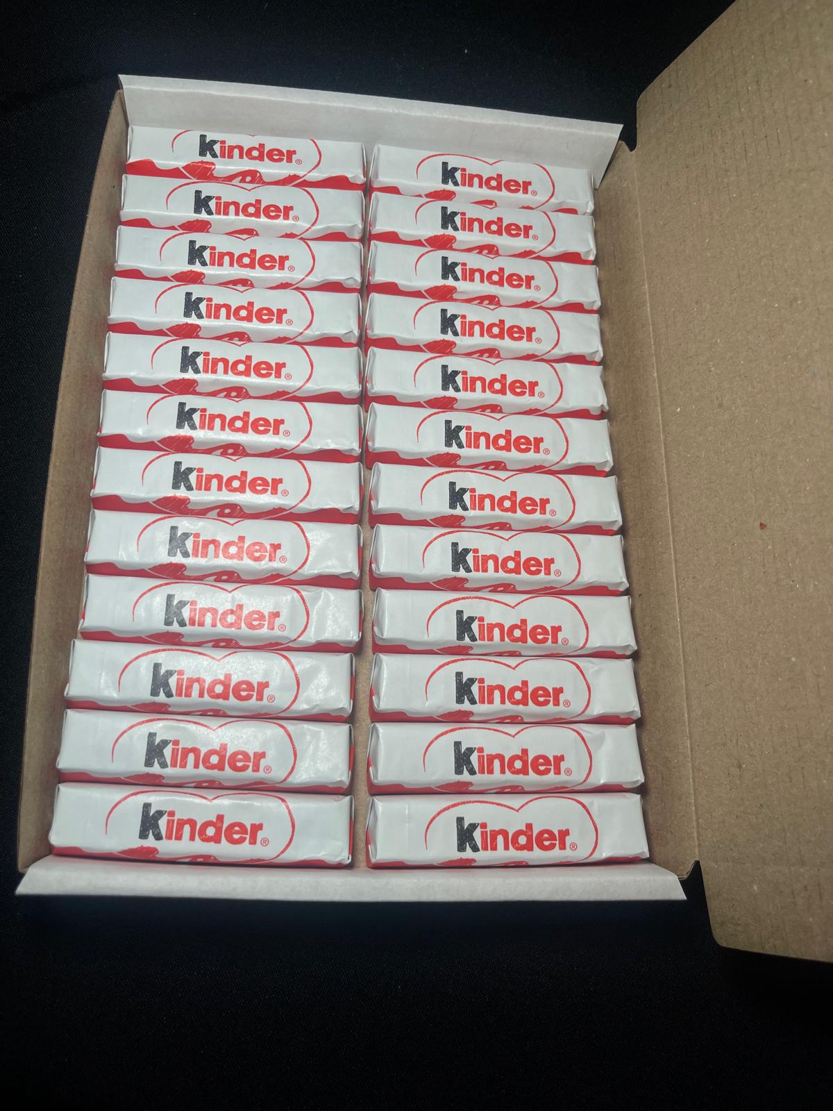 Kinder Chocolate Bar Postal Box - bestselling Chocolate Birthday Gift Bars