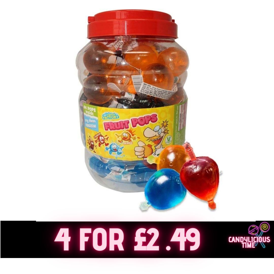 Crazy Candy Fruit Pops - 4 Pack (140ml)