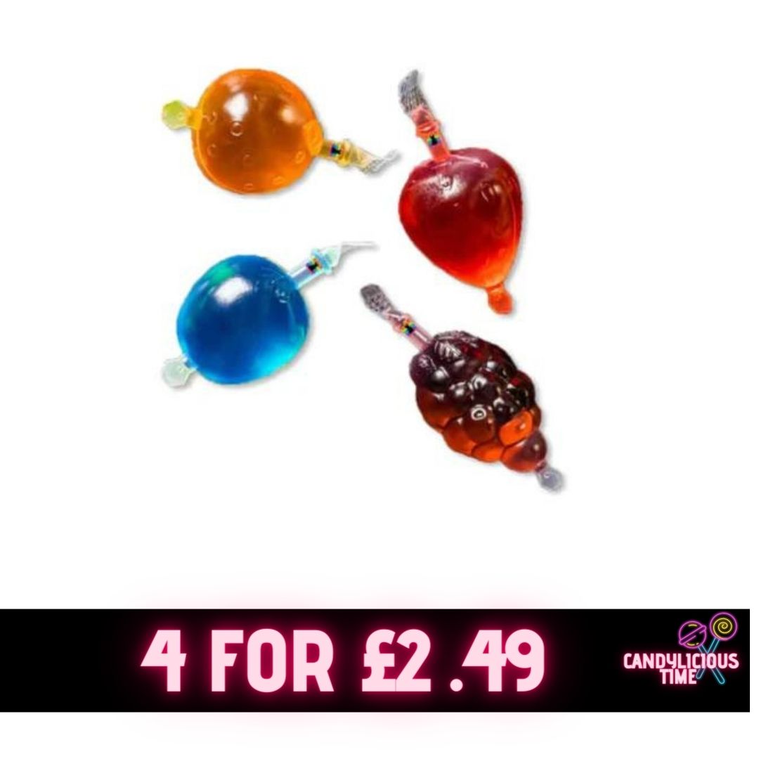 Crazy Candy Fruit Pops - 4 Pack (140ml)