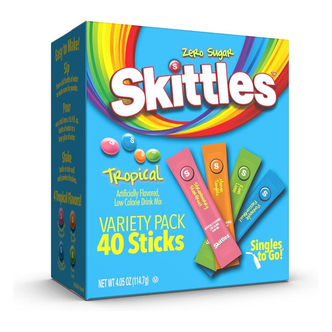 Skittles Variety Pack - Tropical - 30 Sachets