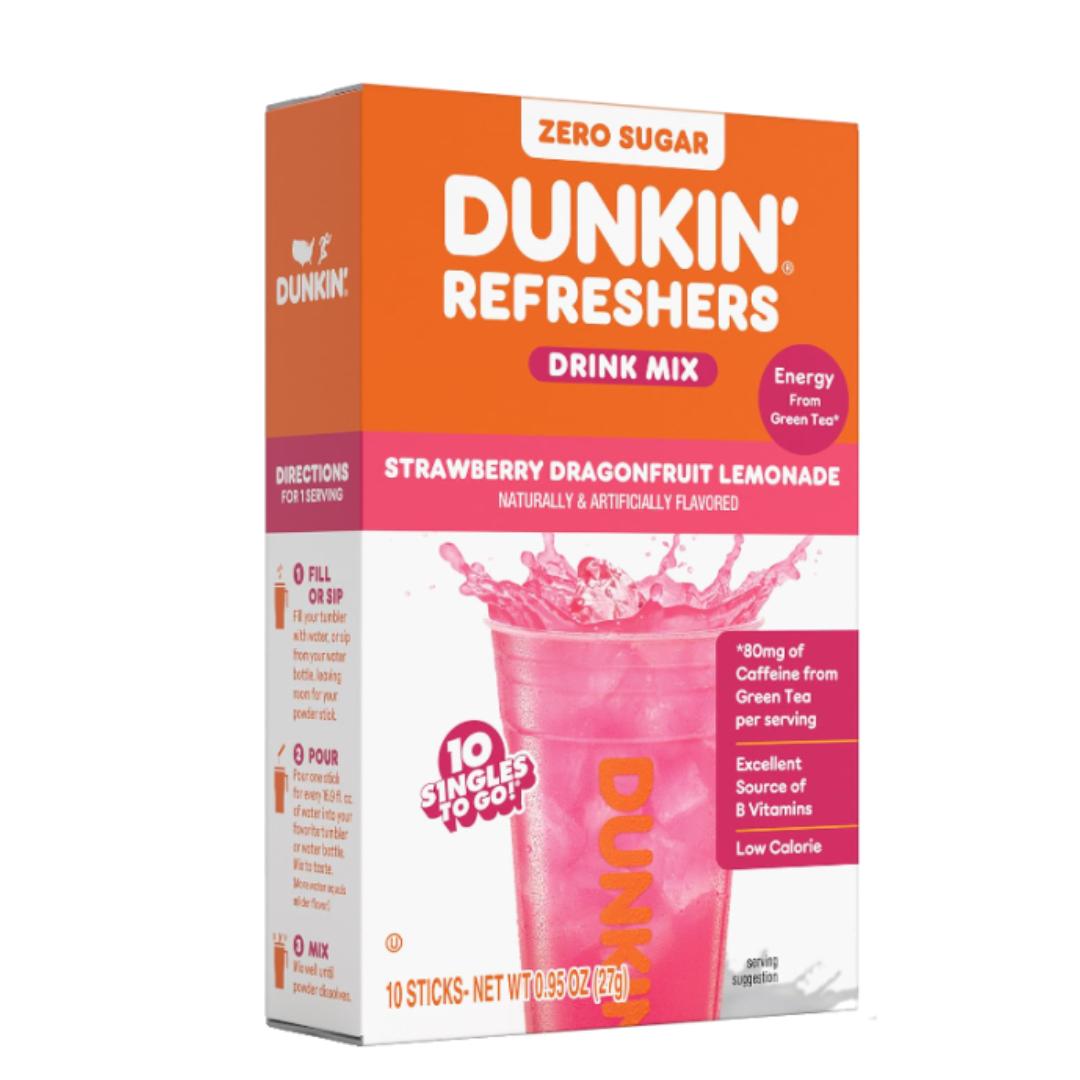 Dunkin' Refreshers X Strawberry Dragonfruit Lemonade Singles To Go