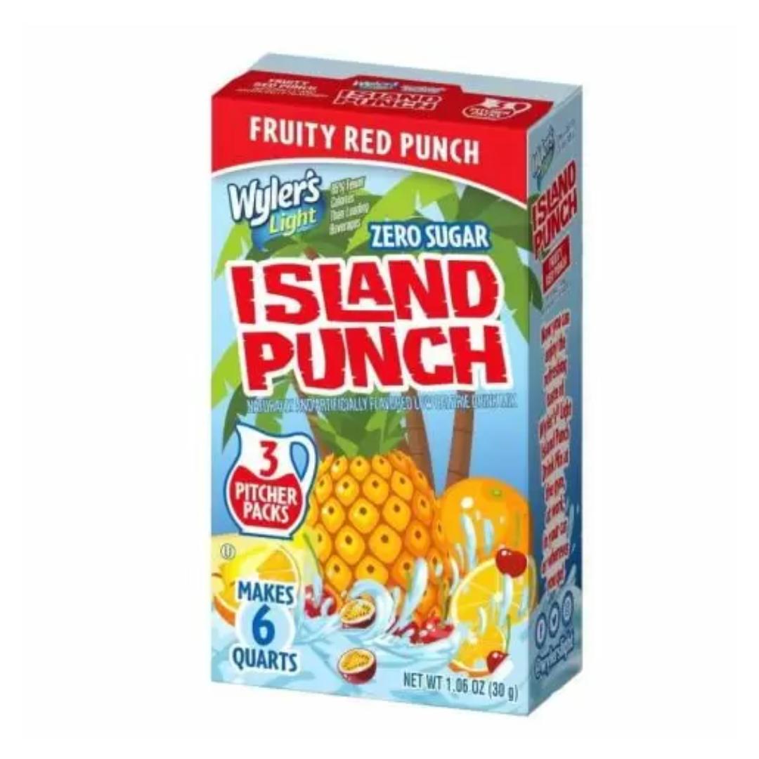 Wylers Light Island Punch - Fruity Red Punch Singles To Go