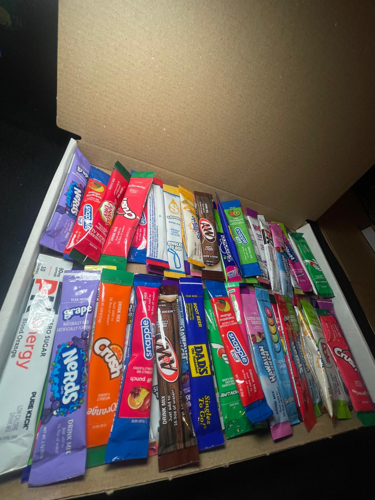60 American Single to Go - Drink Mix Postal Box - Different Flavours to try