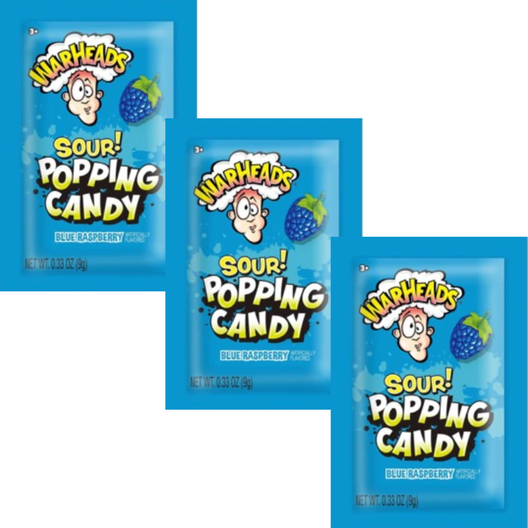 Warhead Popping Candy (3x Blue Raspberry)