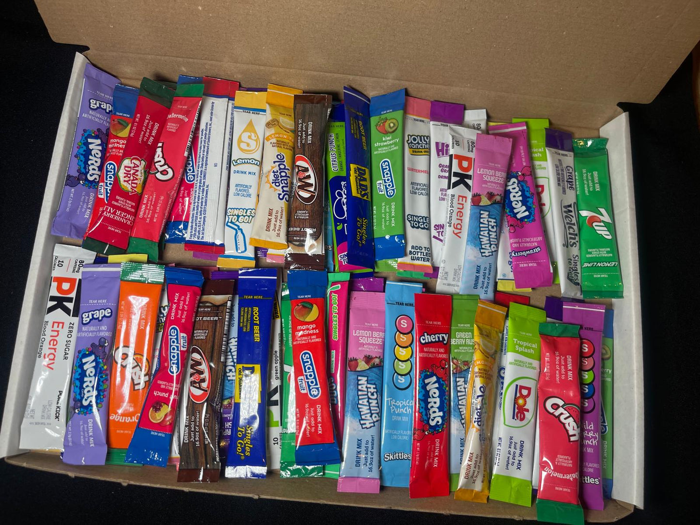 60 American Drink Mix Satchets Single to go in a 1kg Drink Mix Postal Box