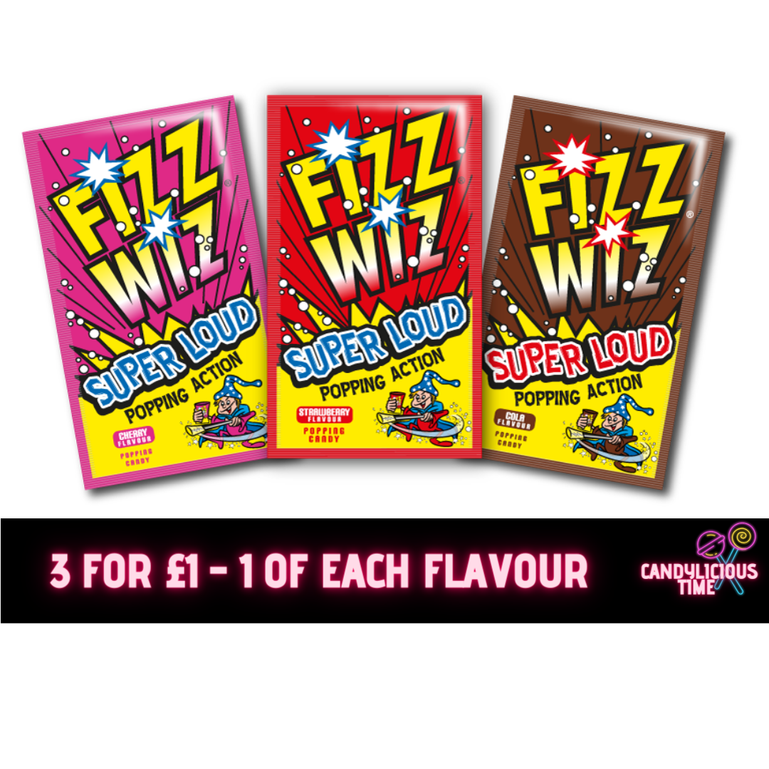 Fuzz Candy Fizz Wiz Popping Candy - Pack of 3 (15g) – Candylicious Time