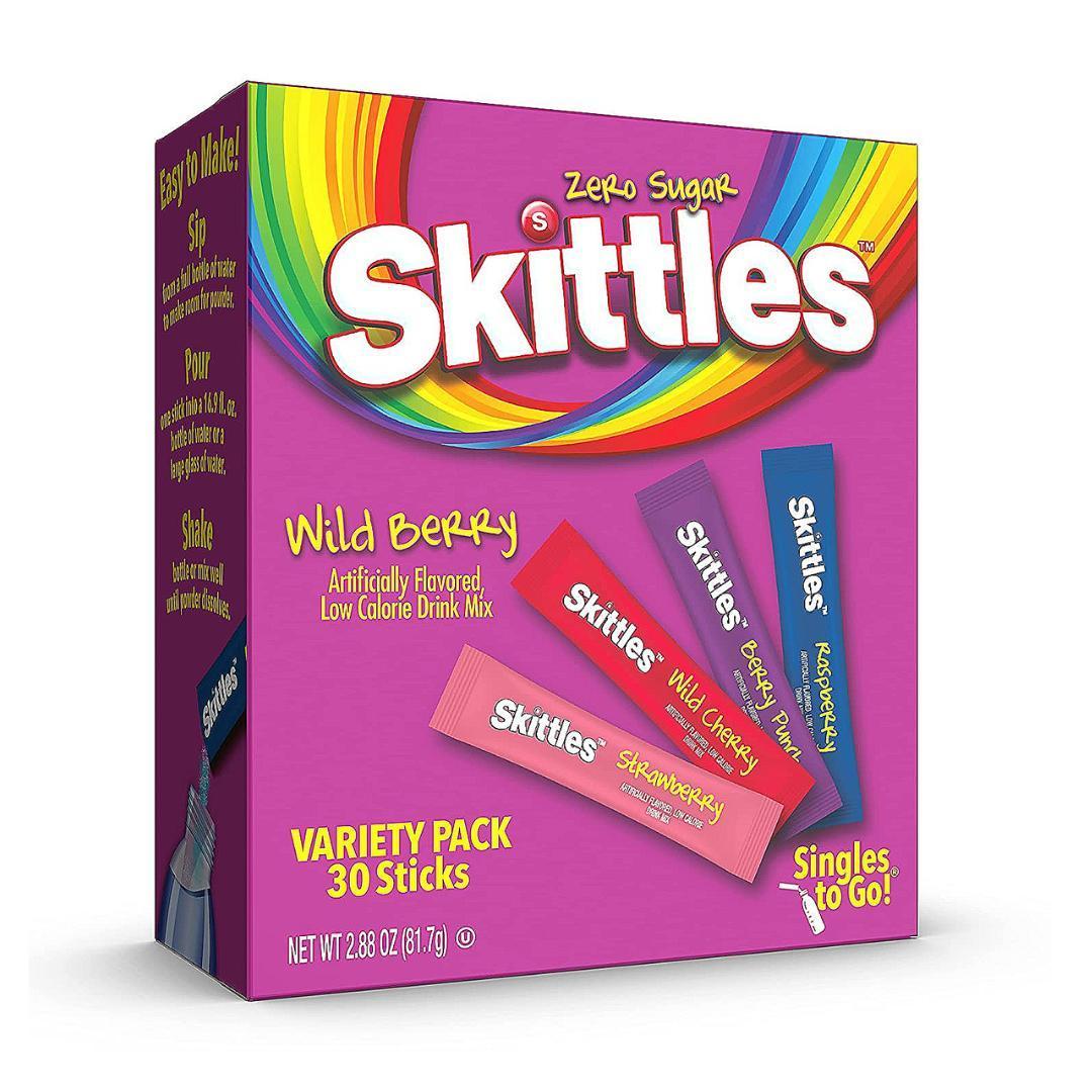Skittles Variety Pack - Wild Berry - 30 Sachets Singles To Go