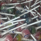 100 Vidal Lollipops Postal Box - Variety of Flavours Strawberry and Cream, Tongue Painter, Blue Raspberry, Traffic Light and Assorted Fruit
