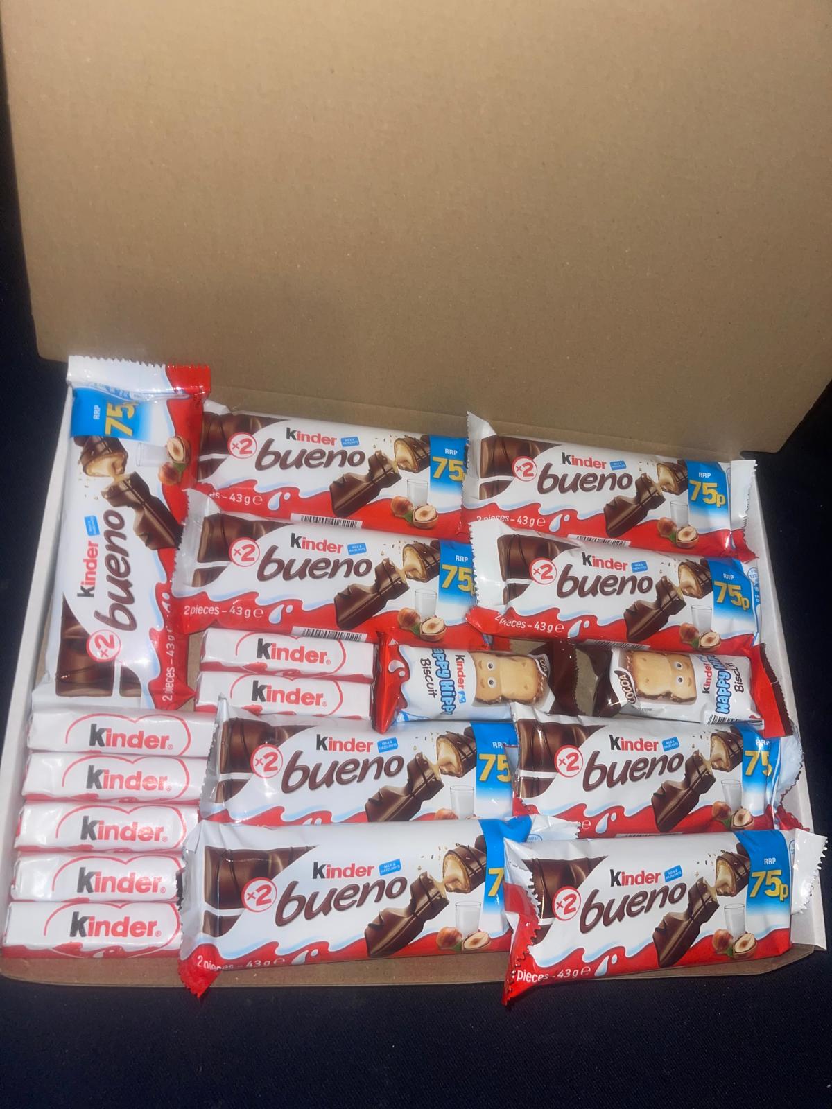 Kinder Bueno Chocolates Gift Large Postal Box - Bestselling Chocolate Birthday Gift Bars