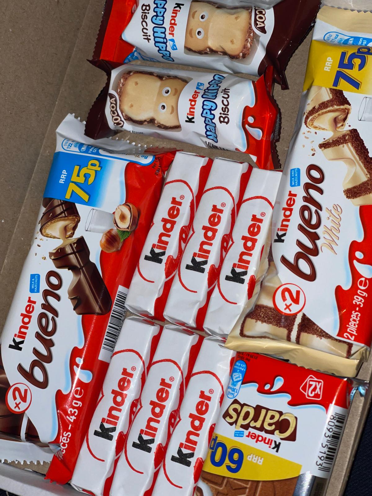 Kinder Milk Chocolate Gift Perfect For Birthdays, Christmas, Mothers Day, Fathers Day, Easter, Tasty Snack! Mini!