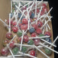 50 Vidal Lollipops Postal Box - Variety of Flavours Strawberry and Cream, Tongue Painter, Blue Raspberry, Traffic Light and Assorted Fruit