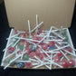 50 Vidal Lollipops Postal Box - Variety of Flavours Strawberry and Cream, Tongue Painter, Blue Raspberry, Traffic Light and Assorted Fruit