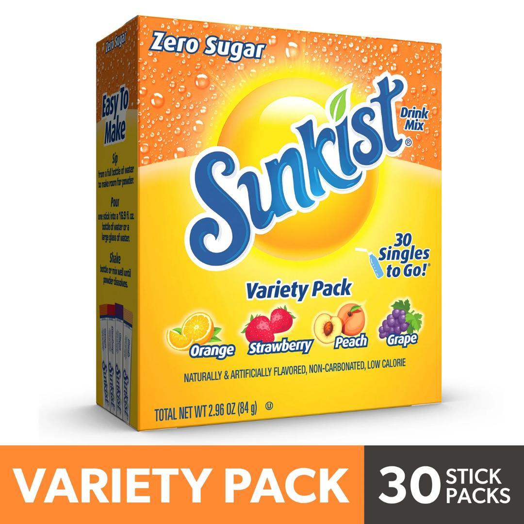 Sunkist Variety Pack - 30 Satchets Singles To Go