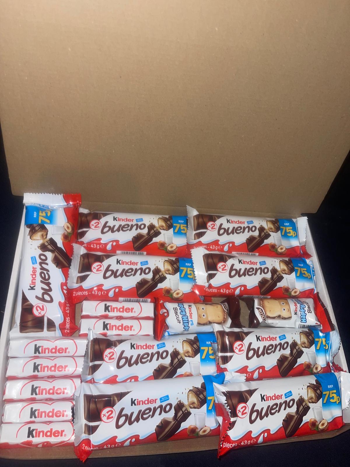 Kinder Bueno Chocolates Gift Large Postal Box - Bestselling Chocolate Birthday Gift Bars