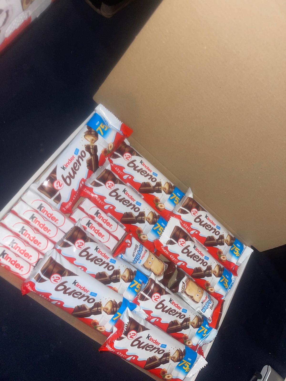 Kinder Bueno Chocolates Gift Large Postal Box - Bestselling Chocolate Birthday Gift Bars