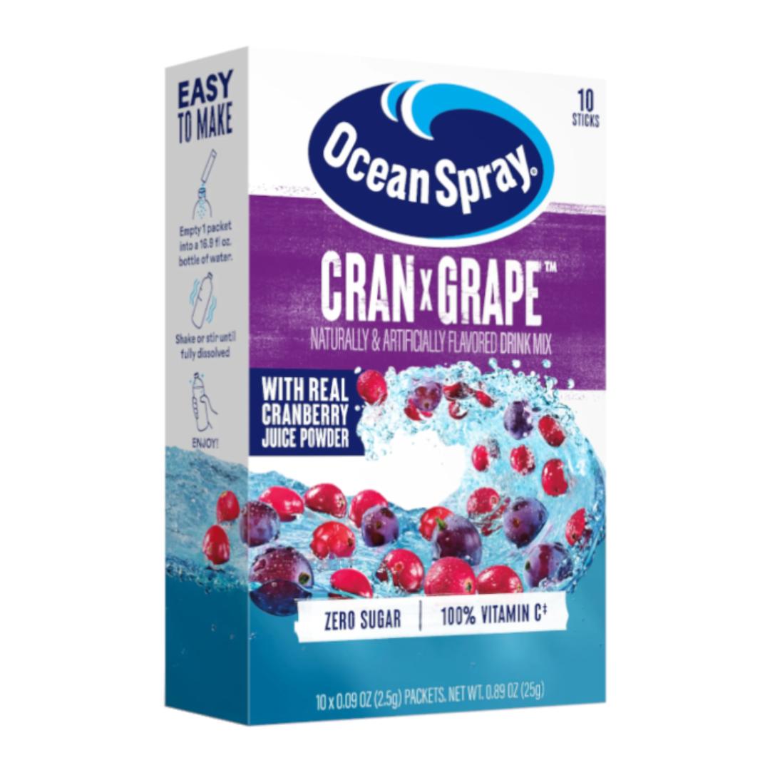 Ocean Spray - Cran x Grape - 10 Sachets Singles To Go