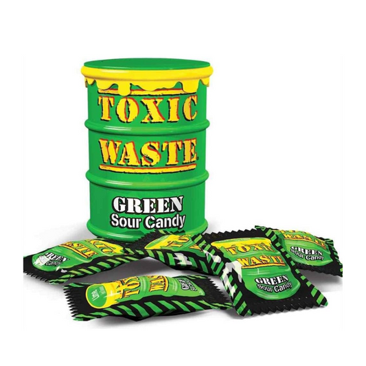Toxic Waste Candy Drum (42g) - Green Sour Candy