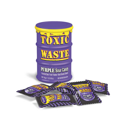 Toxic Waste Candy Drum (42g) - Purple Sour Candy