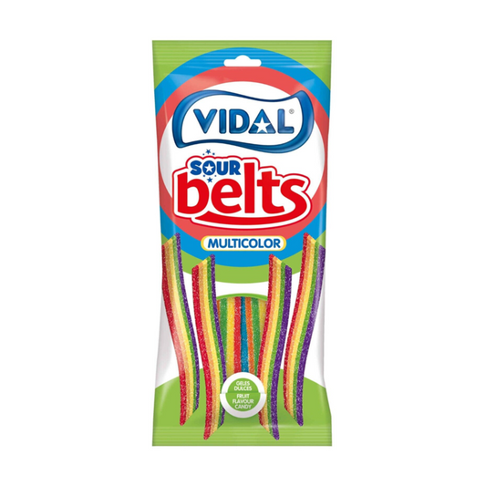 Vidal Candy - Sour Belts Multicolor (90g)
