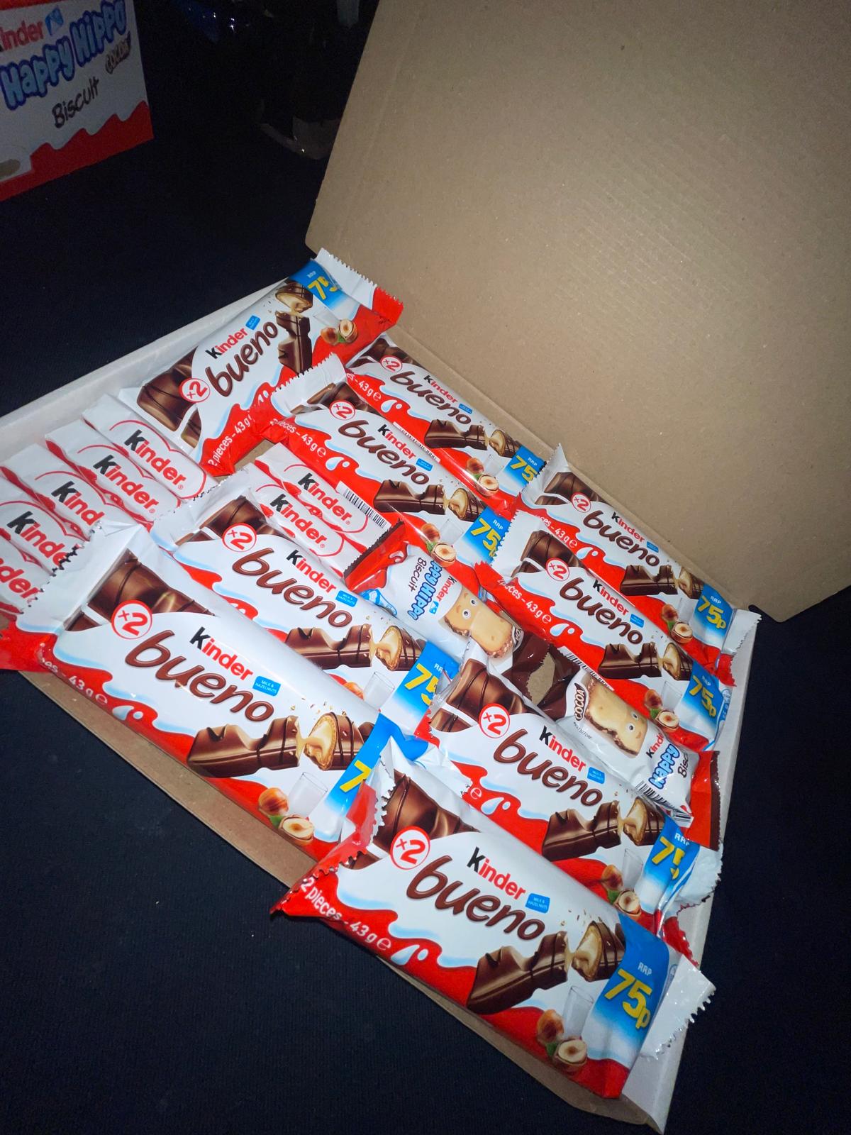 Kinder Bueno Chocolates Gift Large Postal Box - Bestselling Chocolate Birthday Gift Bars