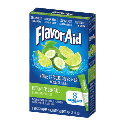 Flavor Aid Aguas Frescas - Cucumber Limeaid Singles To Go