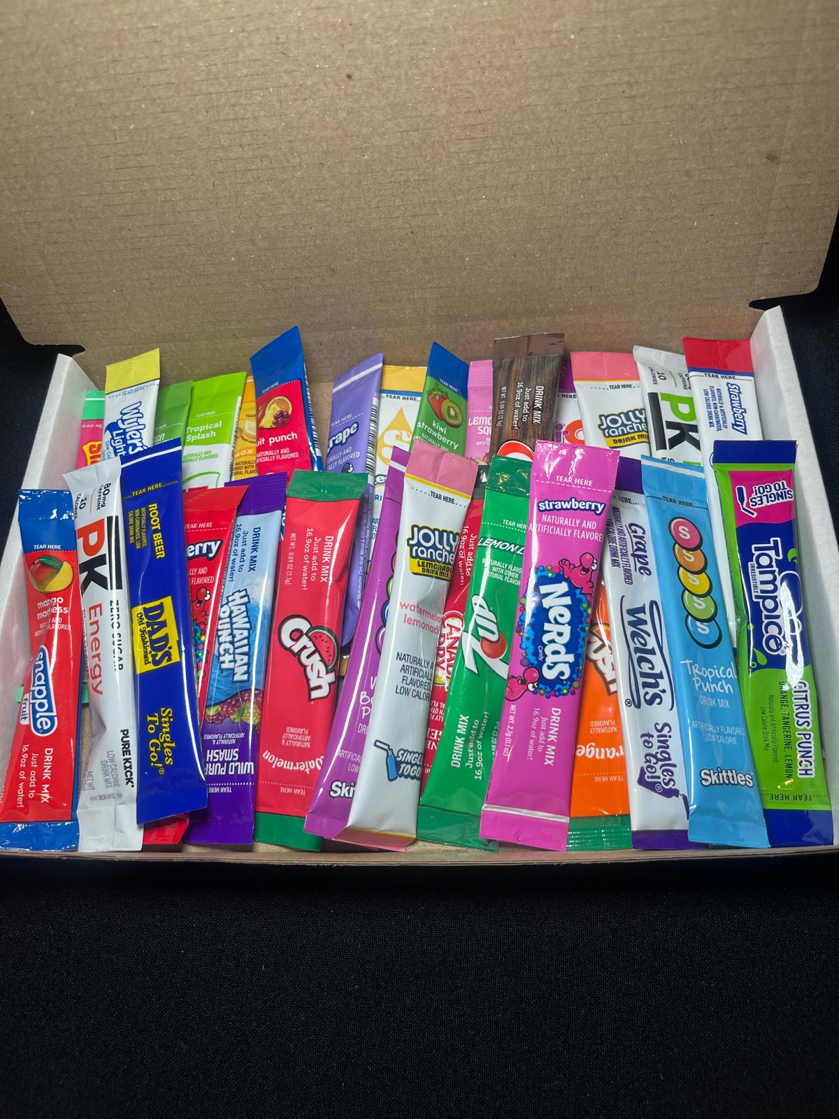 60 American Drink Mix Satchets Single to go in a 1kg Drink Mix Postal Box