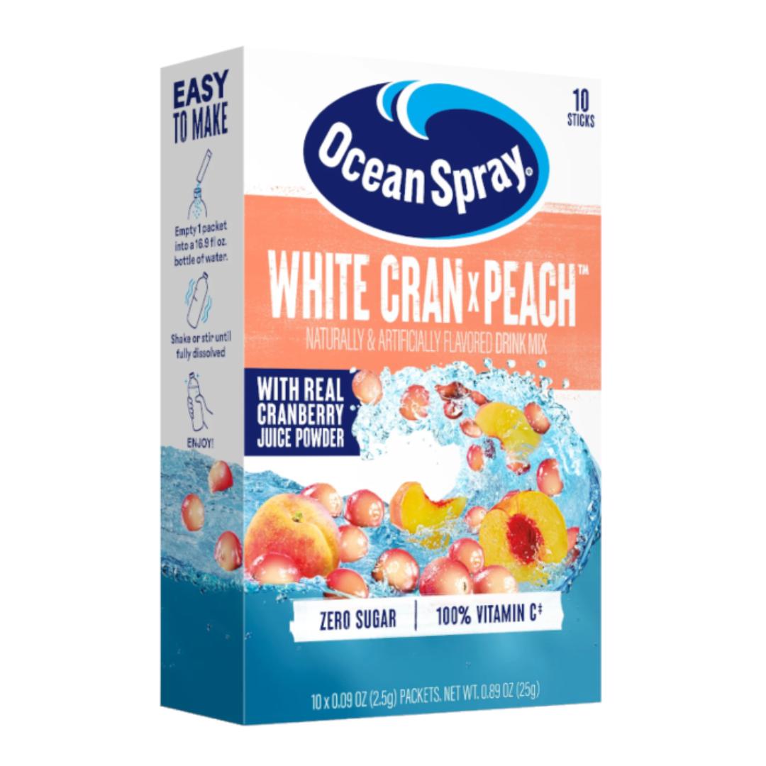Ocean Spray - White Cran x Peach - 10 Sachets Singles To Go